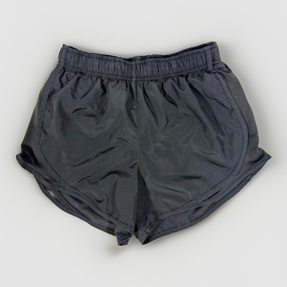 Nike Women's Black Athletic Shorts XS Polyester Microfiber Drawstring Running